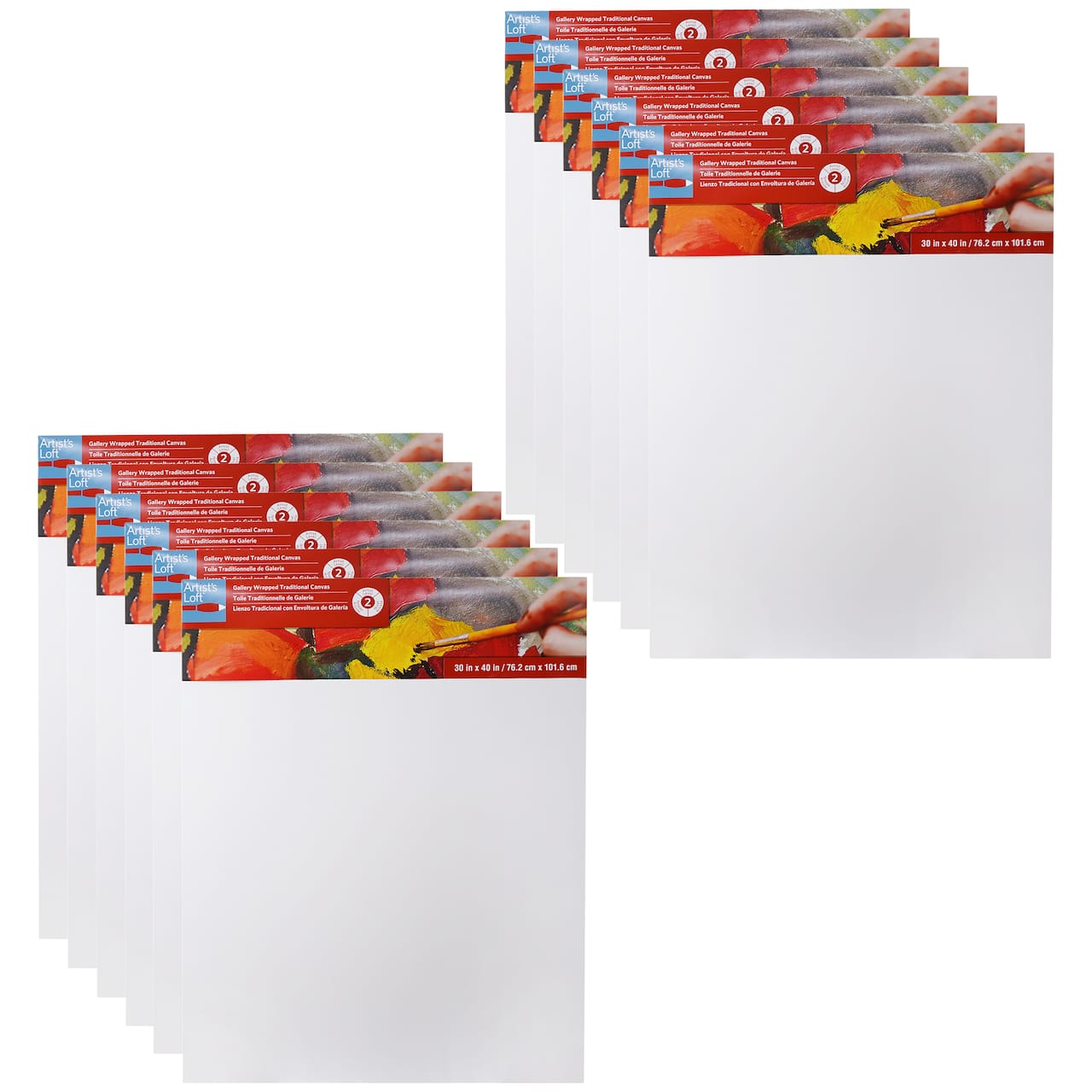 12 Pack: Level 2 Gallery Wrapped Traditional Canvas by Artist's Loft®